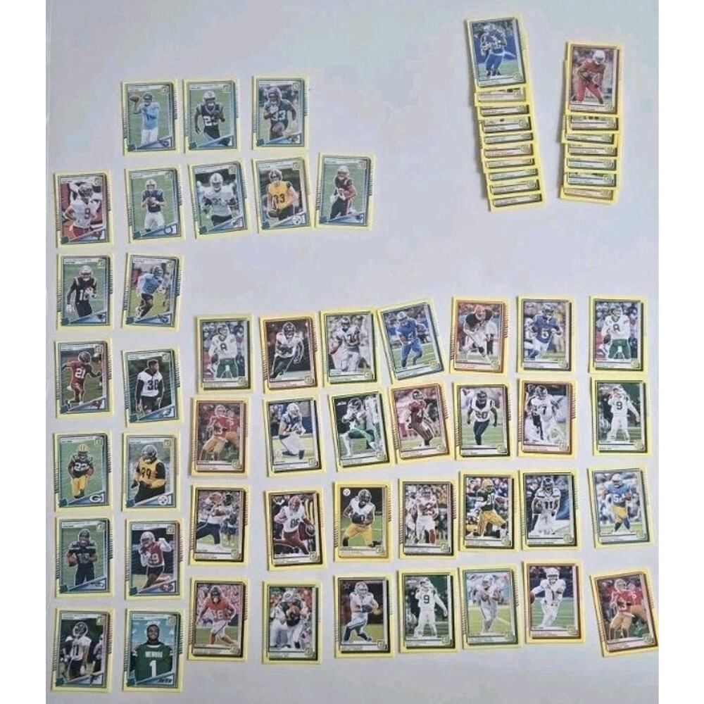 Donruss Press Proof Yellow LOT (70+ Cards) – Purdy, Tua, Rodgers, Tyreek, Gibbs